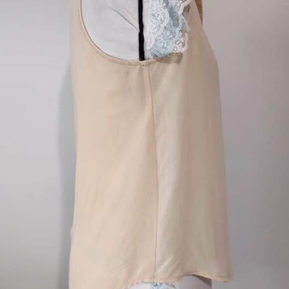 Blouse Small DNA Couture Tan Sleeveless C5352 - Picture 4 of 6
